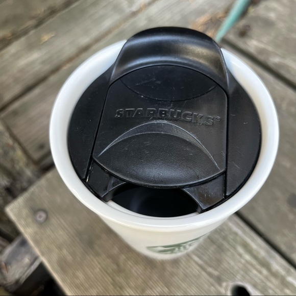 Starbucks 2011 Ceramic Travel Tumbler Mug With Lid 12 OZ - Picture 6 of 11